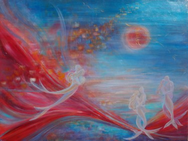 Peinture intitulée "Sirènes" par Gabrielle Artjoy, Œuvre d'art originale, Acrylique