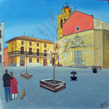 Painting titled "Santa Susana,Vidrer…" by Gabriel Mir, Original Artwork