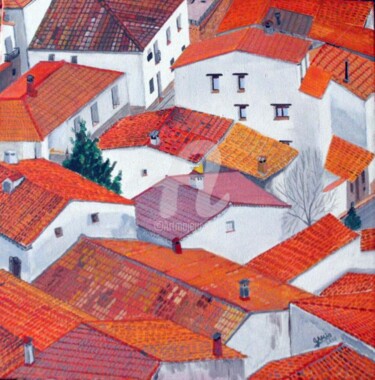 Painting titled "Huélamo (Cuenca)" by Gabriel Mir, Original Artwork