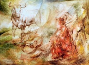 Рисунок под названием "sans titre" - Gabriel Vlaicu, Подлинное произведение искусства, Акварель