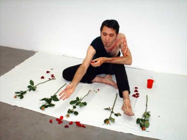 Installation titled "Consumed By The Rose" by Gabrijel Savic Ra, Original Artwork