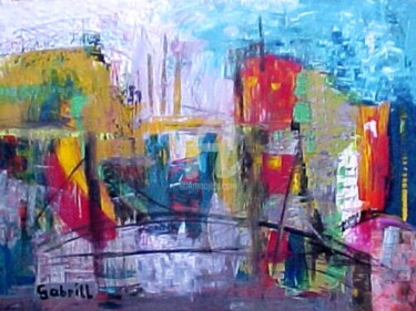 Painting titled "chicago" by Gabriele Neuert (Gabrill), Original Artwork