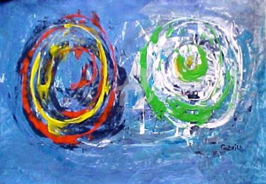 Painting titled "Seulement revé / 2" by Gabriele Neuert (Gabrill), Original Artwork, Oil