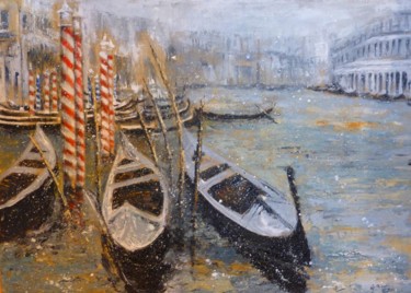 Pintura intitulada "Venezia romantica" por Gabry Bianchi, Obras de arte originais