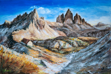 Pittura intitolato "Le tre cime" da Gabry Bianchi, Opera d'arte originale, Acrilico