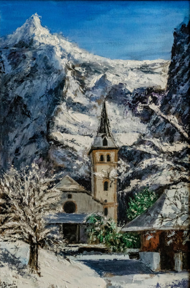 Painting titled "Alpi Bavaresi" by Gabry Bianchi, Original Artwork