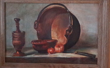 Pittura intitolato "Copie tableau Chard…" da Gaby C., Opera d'arte originale, Olio