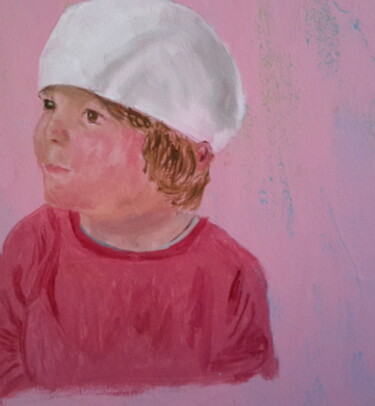 Peinture intitulée "Petit garçon" par Gaby C., Œuvre d'art originale, Huile