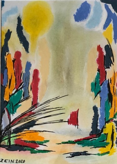 Resim, pastel, soyut sanat, sanat eseri Zein tarafından