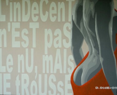 Painting titled "Diderot a dit..." by Gael-Dwight, Original Artwork, Acrylic