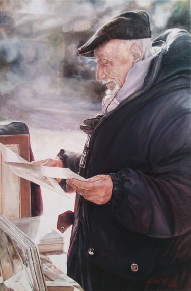Peinture intitulée "patin-gael-chineur-…" par Gaël Patin, Œuvre d'art originale, Huile