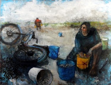 Painting titled "Coques en stock" by Gaele Flao, Original Artwork