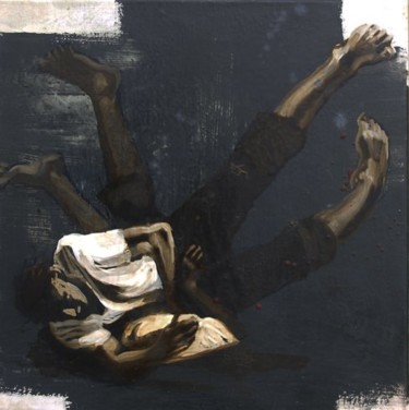 Peinture intitulée "lutte noire -pour u…" par Gaele Flao, Œuvre d'art originale