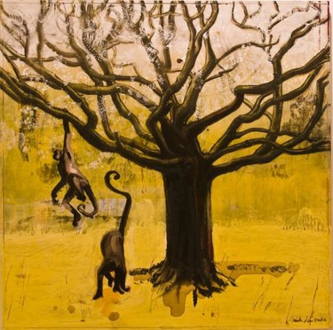 Pintura titulada "Amarillo" por Gaele Flao, Obra de arte original