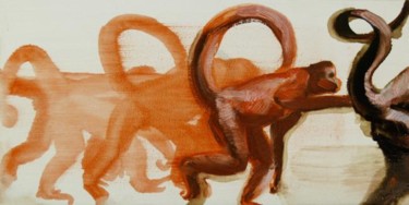 Peinture intitulée "MOVIN'MONKEY 6" par Gaele Flao, Œuvre d'art originale