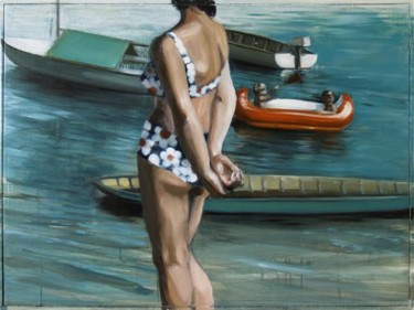 Painting titled "RIVIERA" by Gaele Flao, Original Artwork