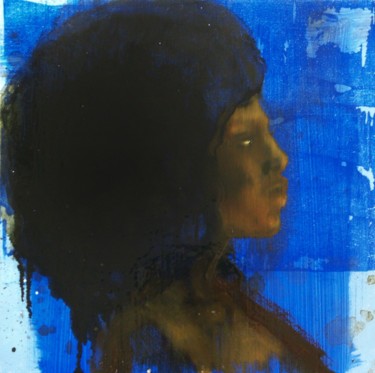 Malerei mit dem Titel "Samba Negra" von Gaele Flao, Original-Kunstwerk, Öl