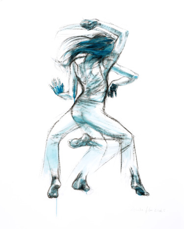 Tekening getiteld "Dance 1" door Gaele Flao, Origineel Kunstwerk