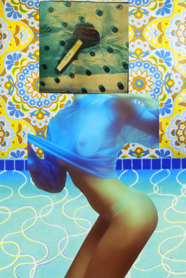 Fotografie mit dem Titel "La sirene" von Gaelle Dechery, Original-Kunstwerk, Manipulierte Fotografie