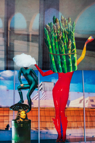 Collages intitulée "La Jalousie" par Gaelle Dechery, Œuvre d'art originale, Photo montage