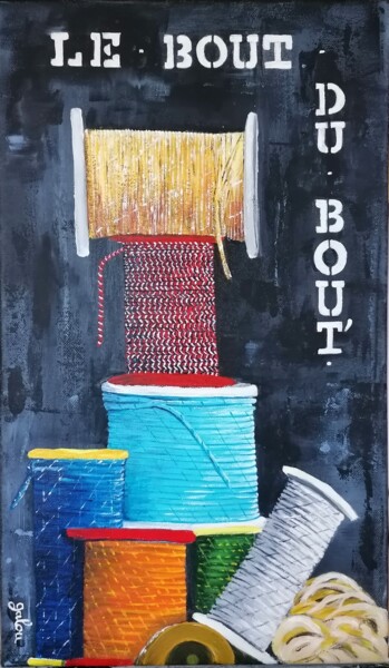 Peinture intitulée "Le bout du bout'" par Galou, Œuvre d'art originale, Acrylique Monté sur Châssis en bois
