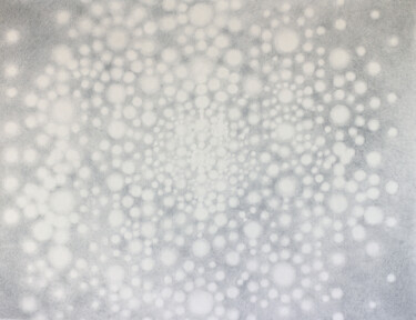 Dessin intitulée "Etat cristallin" par Gaëlle Vaillant, Œuvre d'art originale, Graphite Monté sur Panneau de bois