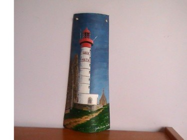Peinture intitulée "phare Saint Mathieu…" par Gaëlle Avila, Œuvre d'art originale