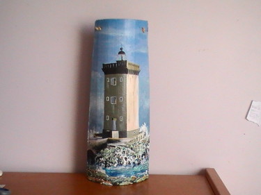 Painting titled "phare de Kermorvan…" by Gaëlle Avila, Original Artwork