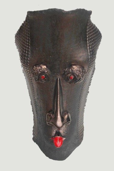 Sculpture intitulée "masque-4.jpg" par Gaëtan Jeusselin, Œuvre d'art originale