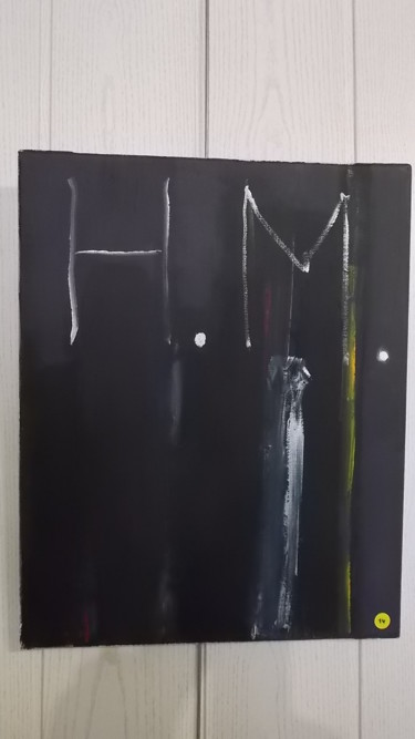 Painting titled "Hommage à H. M. (He…" by Gaëtan Biard, Original Artwork, Oil