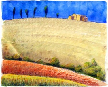 Painting titled "Monte" by Gaetano Ligrani (Gali), Original Artwork