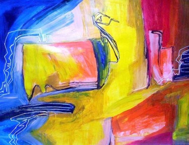Pintura titulada "inyecta" por Oscar Gagliano, Obra de arte original, Acrílico