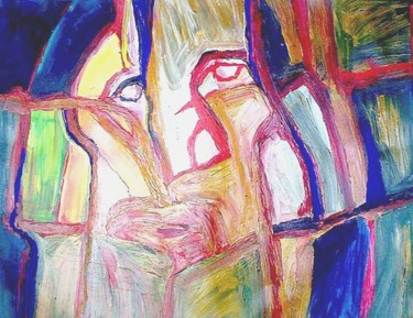 Pintura titulada "miro" por Oscar Gagliano, Obra de arte original, Acrílico