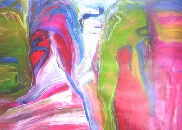 Pintura titulada "Espaldas" por Oscar Gagliano, Obra de arte original, Acrílico