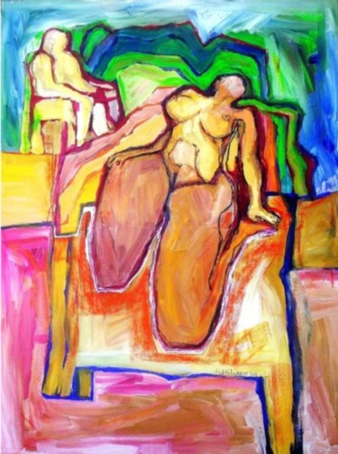 Pintura titulada "Espera" por Oscar Gagliano, Obra de arte original, Acrílico
