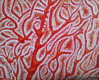 绘画 标题为“Tendresse de corail…” 由Gaïa-Jeanne Céleste, 原创艺术品, 丙烯
