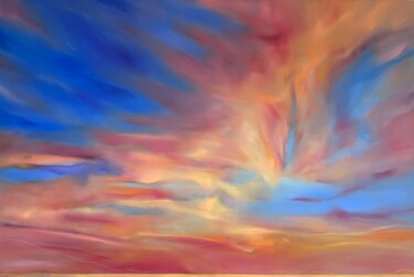 Картина под названием "Amazing Sunset #1" - Gaia Starace, Подлинное произведение искусства, Масло