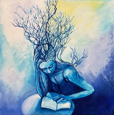 Erudition Peinture intitulée "Erudition" par Gaïdg, Œuvre d'art originale, Acrylique Monté sur Châssis