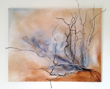 Schilderij getiteld "Branches" door Gaïdg, Origineel Kunstwerk, Acryl Gemonteerd op Frame voor houten brancard