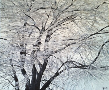 Peinture intitulée "Tonalité hivernale" par Gaïdg, Œuvre d'art originale, Acrylique Monté sur Châssis en bois