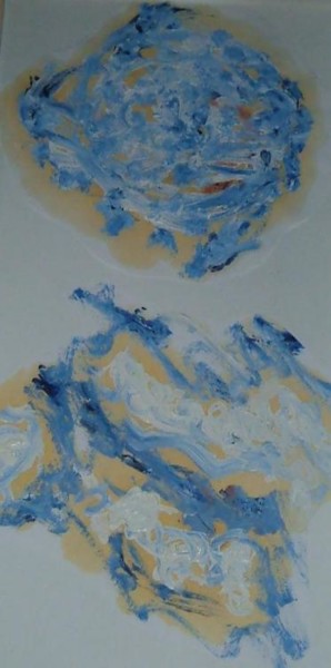 Painting titled "waves" by Gail Fletcher, Original Artwork