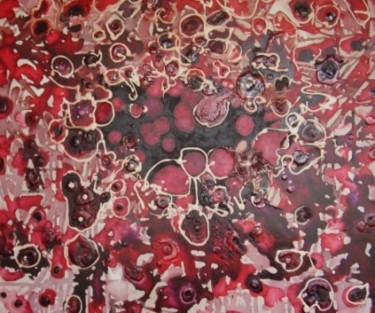 Painting titled "raspberry fizz" by Gail Collins, Original Artwork, Oil