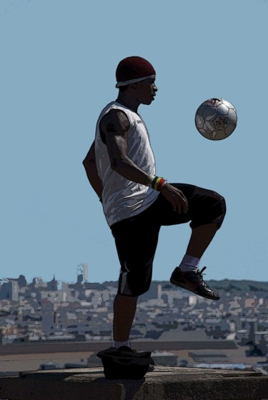 Photographie intitulée "jongleur-noir.jpg" par Didier Gailhard, Œuvre d'art originale