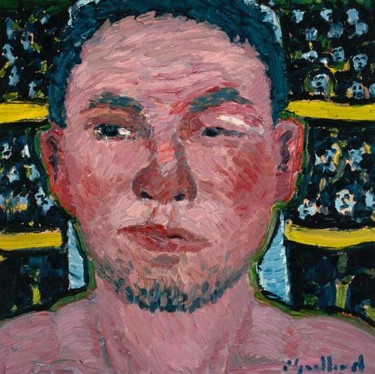 Peinture intitulée "portrait d homme" par Pascal Gaillard, Œuvre d'art originale