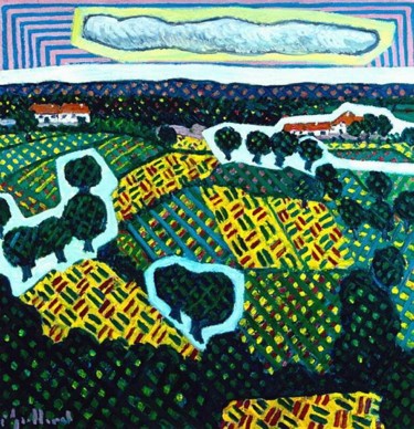 Peinture intitulée "paysage" par Pascal Gaillard, Œuvre d'art originale