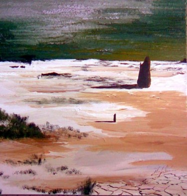 Malerei mit dem Titel "clair de sable" von Jean-Louis Gaillard, Original-Kunstwerk, Acryl Auf Keilrahmen aus Holz montiert