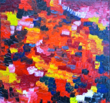Peinture intitulée "forêt d'automne" par Jean-Louis Gaillard, Œuvre d'art originale, Huile