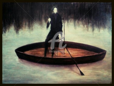 Pittura intitolato "Тихая вода" da Gaivoronskii Andrei, Opera d'arte originale