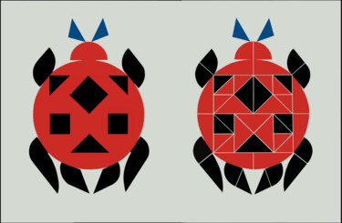 数字艺术 标题为“Ladybird • Structur…” 由Gai Yu, 原创艺术品, 2D数字工作