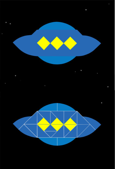 Digital Arts titled "UFO • Structural Di…" by Gai Yu, Original Artwork, 2D Digital Work